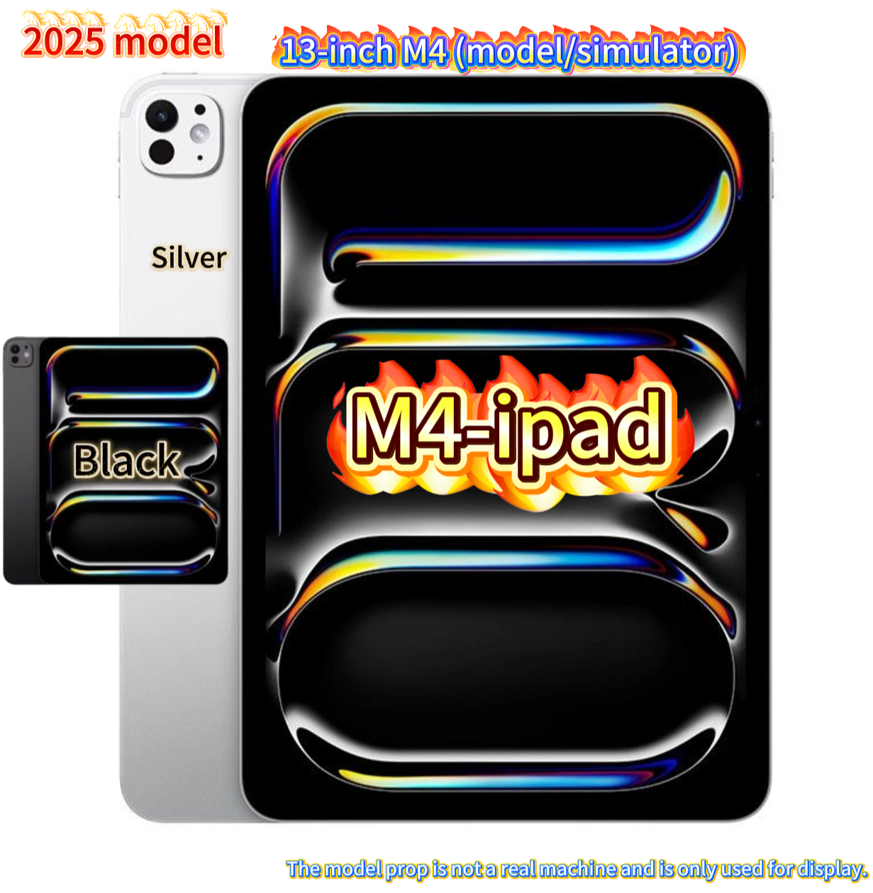 2024 M4 iPad Pro 11/13-inch model replica tablet, for counter display purposes only.