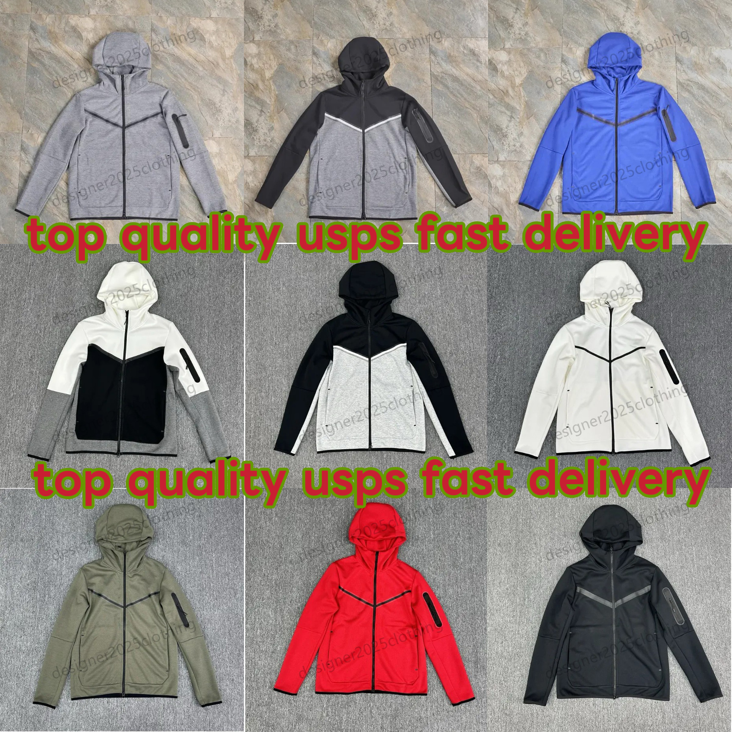 Designer Men Tracksuits Tech Fleece Clothes Hoodies Pant Sports Pants Jogger Suits Zipper Thick Sportswear Sportsuit Mens Coats Winter Coat Techfleece Man Joggers