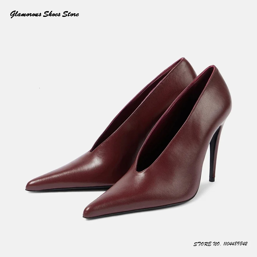 Zebra Print Leather Stiletto Pumps Pointed Toe Thin Heels Runway Shoes Spring Autumn Shallow Slip On Trending High 260208