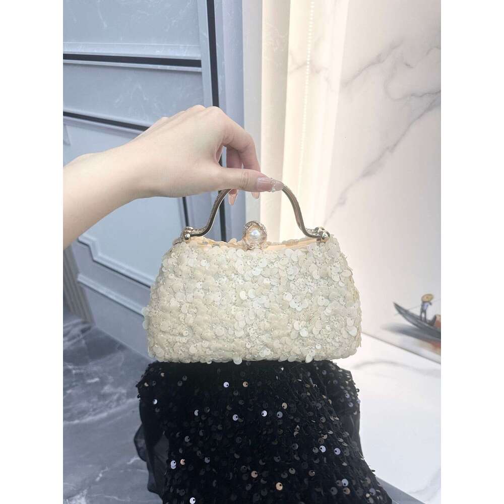 Hot-Selling Bridal Wedding Dress Clutch Women's Party Handbag Evening Sequin Banquet Bag