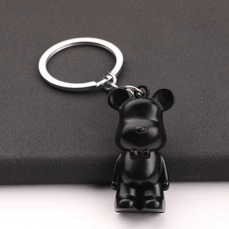 Retro Y2K Purse Accessory New Cute Cartoon Bear Keychain Bear Doll Pendant Personalized Car Keychain