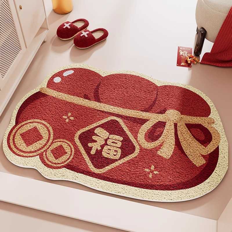 Safe Entry Door Mat Silk Loop Non-Slip Door Mat Entrance Doorway Outdoor Foot Mat Entryway Outdoor Carpet S260207