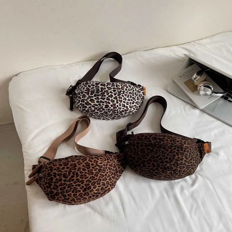 Multifunctional Waist Bag Womens Leopard Print Chest AutumnWinter Fashion Crossbody Trendy Sporty Packs bolsa 260208