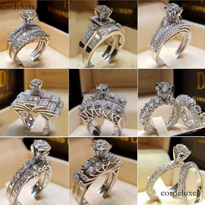 moissanite engagement jewelry woman jewlery designer for women men rose rings sister gift jewelery gold sier ring f9