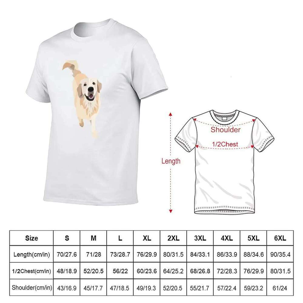 Golden Retriever designer shirt T-Shirt white for man printed t pack shirts Doggo X260209