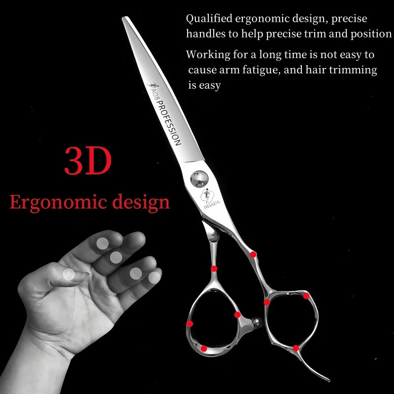 barber Scissors Delivery quantity 60 inch VG10 material Hair cutting machine professional hairdressing scissors 260205