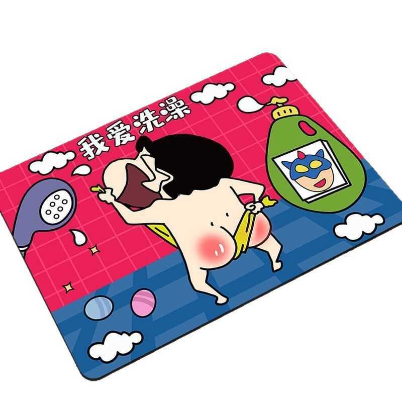 Crayon Shin-chan bathroom mat water-absorbent and non-slip entrance door mat toilet floor mat S260207