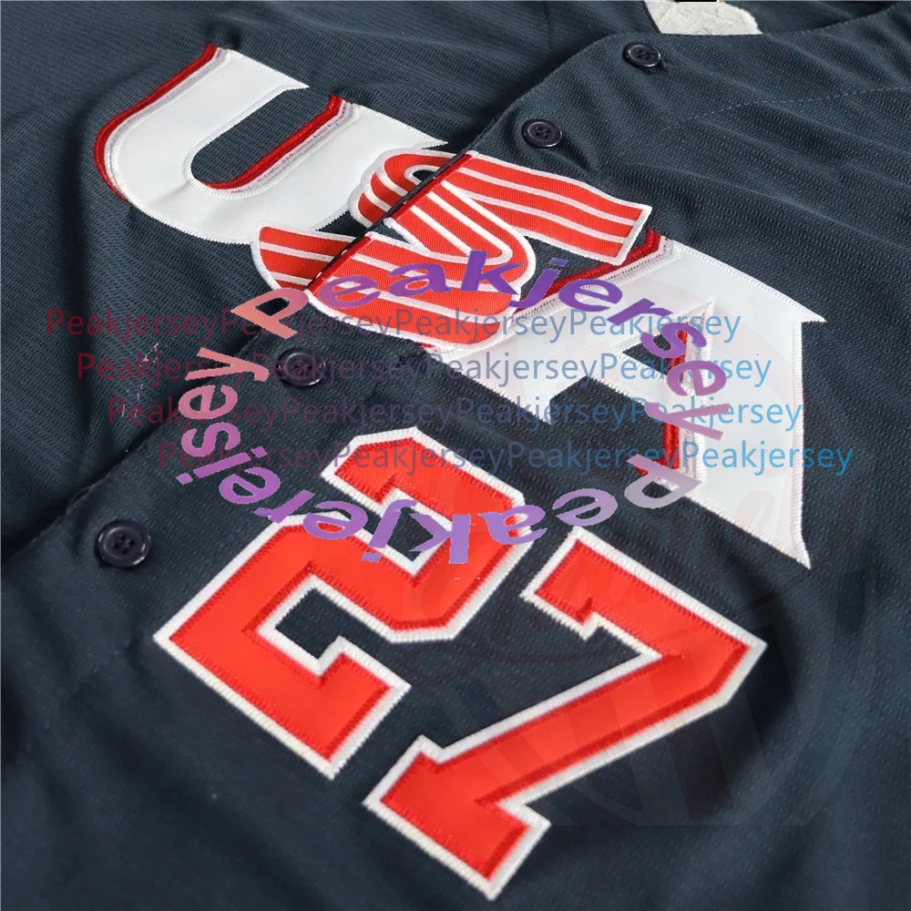 Aaron Judge Team USA 2026 World Baseball Classic Jersey - Pete Alonso Paul Skenes Corbin Carroll J.T. Realmuto Pete Crow-Armstrong For Fans