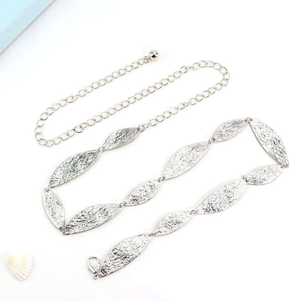 New Bohemian Style Metal Leaf Waist Accessories Fashion Retro Belt for Dress Unique Design Chain X260209