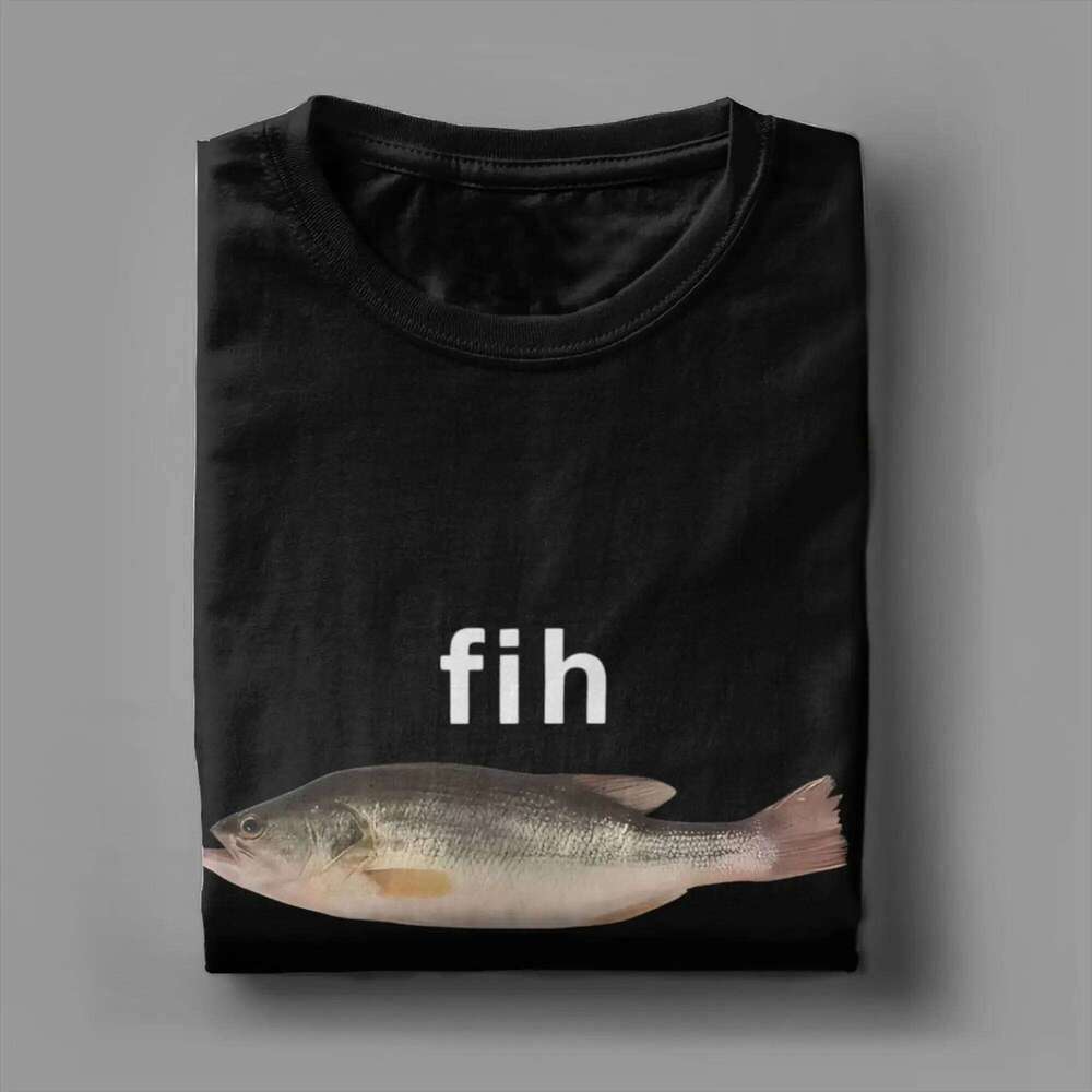 Fih Fish Meme Summer T Shirts For Harajuku Casual Tee Shirt Short Sleeve Y2K Funny Clothing X260209