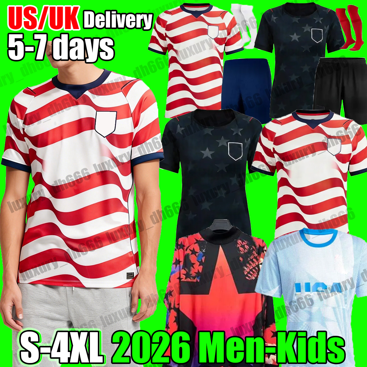 4XL 2026 world cup PULISIC MCKENNIE USA Football Jersey 26 27 ERTZ ALTIDORE MORGAN LLOYD 2025 2026 America Football Shirt United States Camisetas USMNT men kids kit
