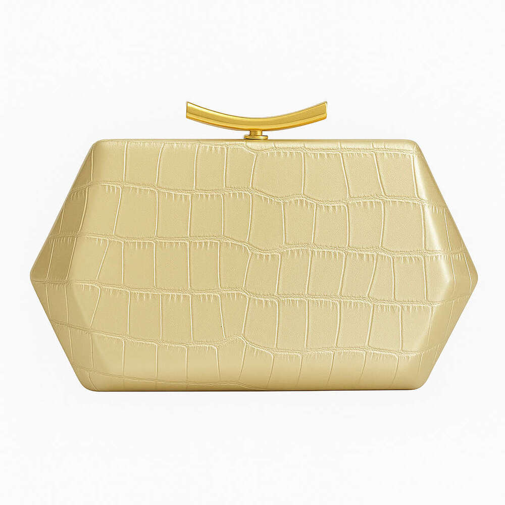 Clutch Bag Cross-Border Foreign Trade Women's European And American New Style Single Shoulder Crossbody Irregular Crocodile Pattern Fashion Weddi