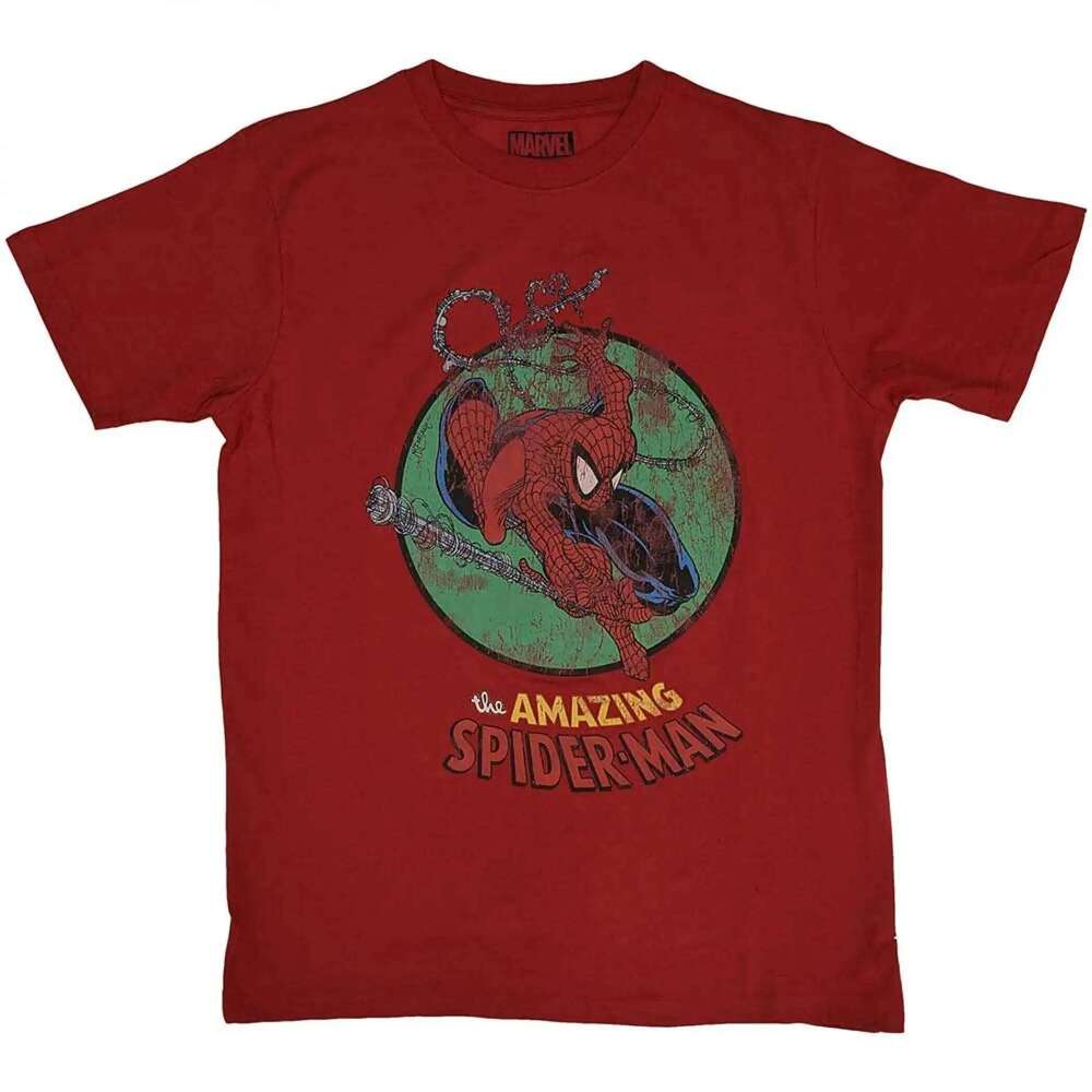 S Spider Man Miles Morales Men Red Logo Superhero Short Sleeved Casual T Shirt Streetwear Top X260209