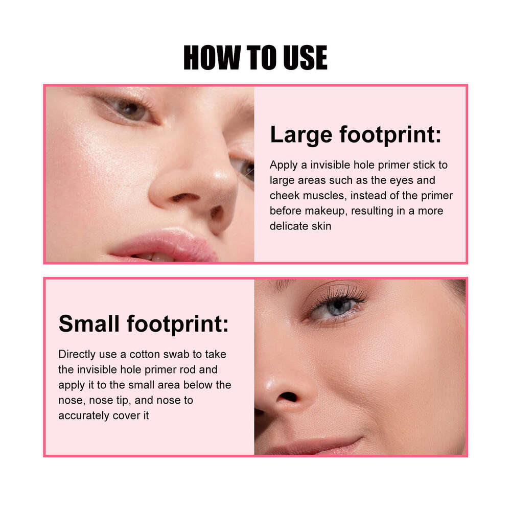 OUHOE Concealer Brightening Skin Tone Concealing Acne Marks Pore Blurring Makeup Primer Stick