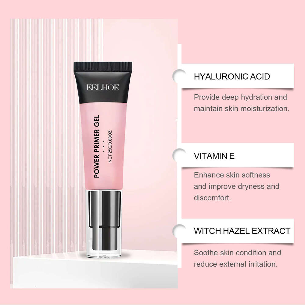 EELHOE Pre-Makeup Brightening Firming Gel Moisturizing Hydrating Nourishing Skin Easy to Apply Lightweight Transparent Face Primer