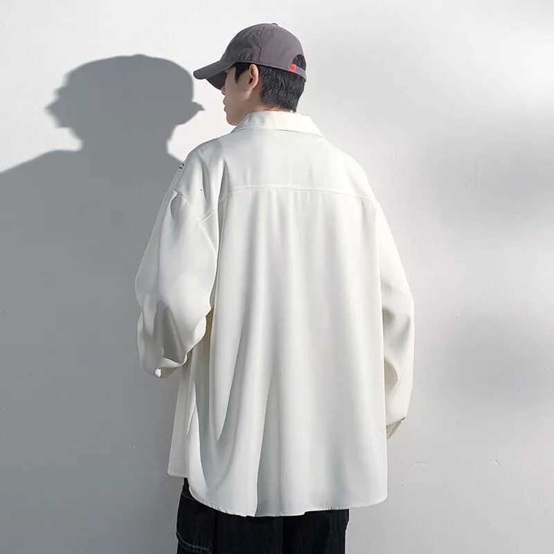 Men Loose Fit Embroidered Floral Casual Shirt Streetwear Oversized Comfortable Spring Summer Fashion Trendy Stylish Top Apparel C260209
