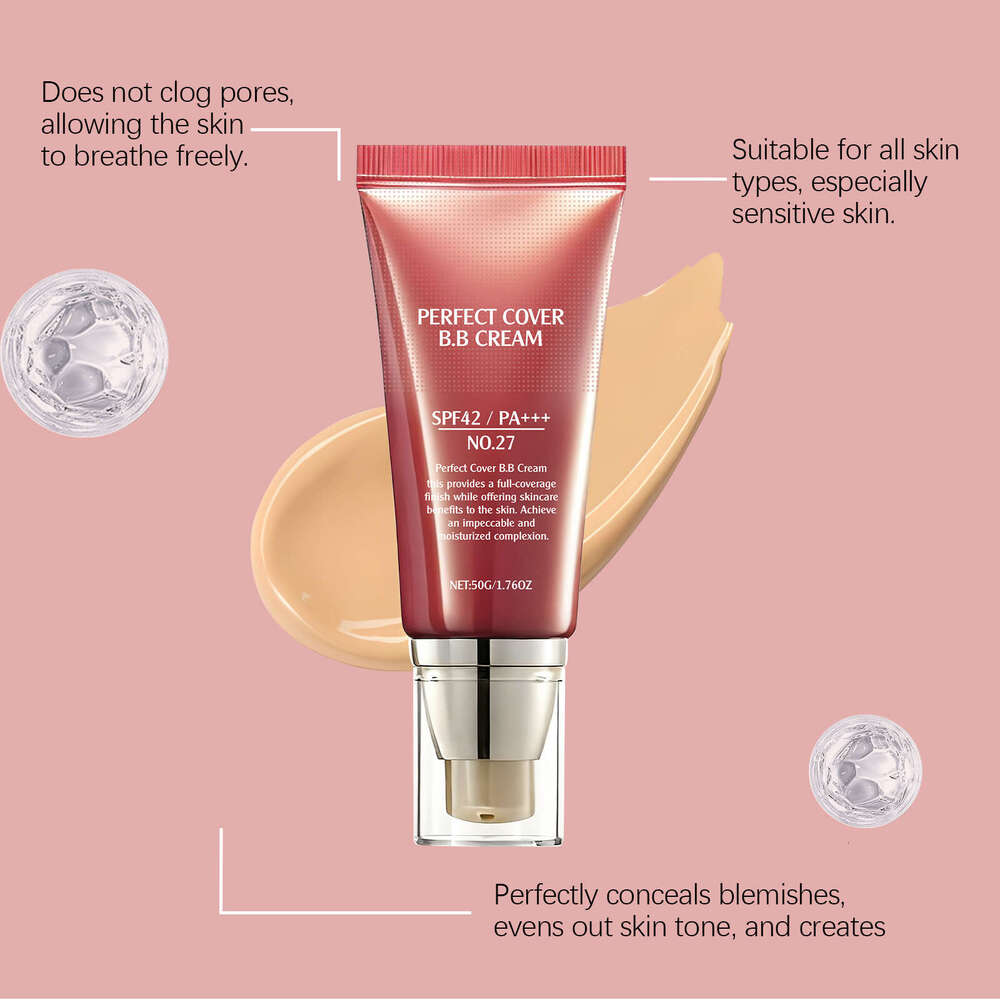 AMZ Skin Tone Moisturizing Lightweight Fit Natural Matte Clear Base Makeup Concealer BB Cream