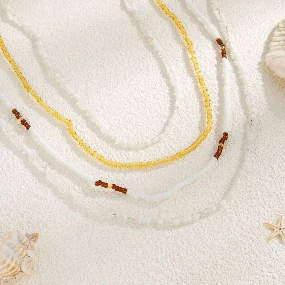 Ingemark 4Pcs/Set Boho Multilayer Summer Bikini Sexy Waist Belly Women 2025 Faddish Rice Beads Body Chain Charm Jewelry X260209