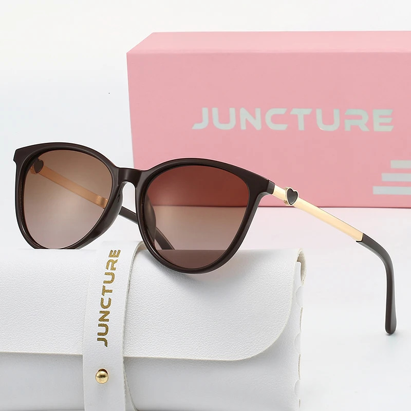 JUNCTURE Polarized Women Sunglasses Fashion Cat Eye Sun Glasses Gradient Lady Party Holiday Gifts for 260128