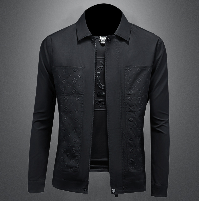 2026 New Hotsale Men's Spring Autumn Luxury Jacket Printed Flower Lapel Brand Logo Slim Fit Thin Casual Men Women Trendy High Quality Jacket Coat Asian Size M-6XL