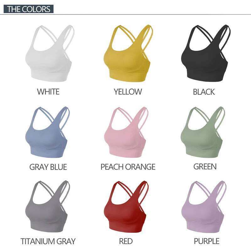 SOISOU Nylon Sexy Top Woman Breathable Underwear Fitness Yoga Sports Bra For Women Gym 30 Colors 26Y0209