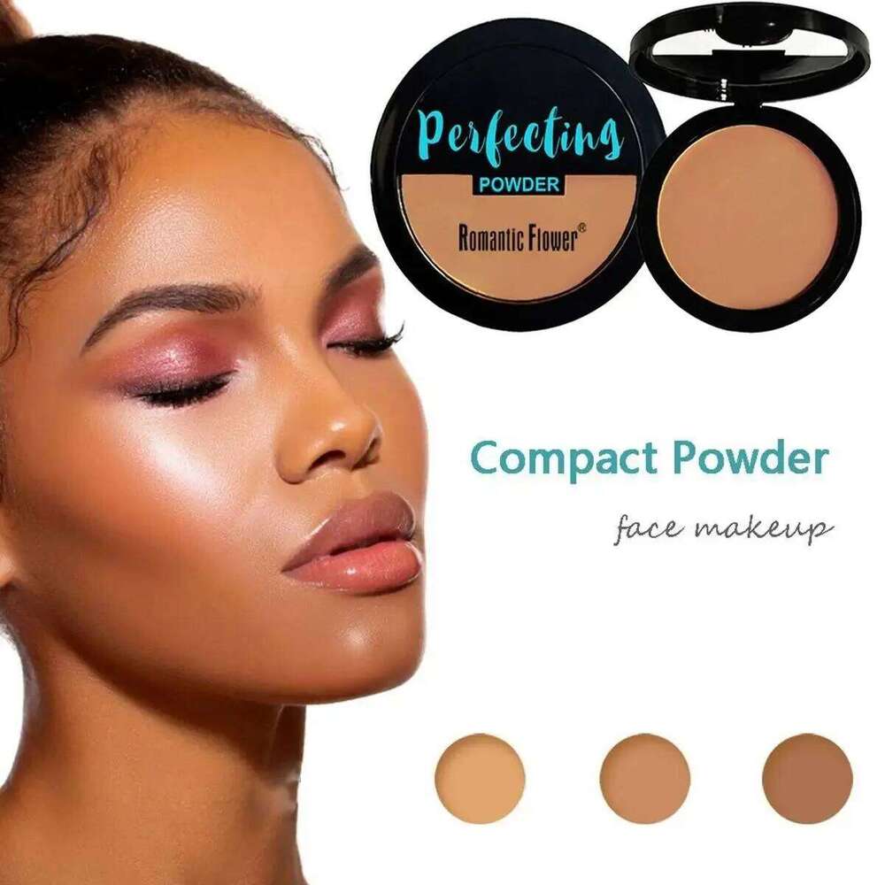 3-color Bronze Powder Dark Skin Foundation Oil Control Concealer Brighten The Face Create Three-dimensional Makeup 26L0209