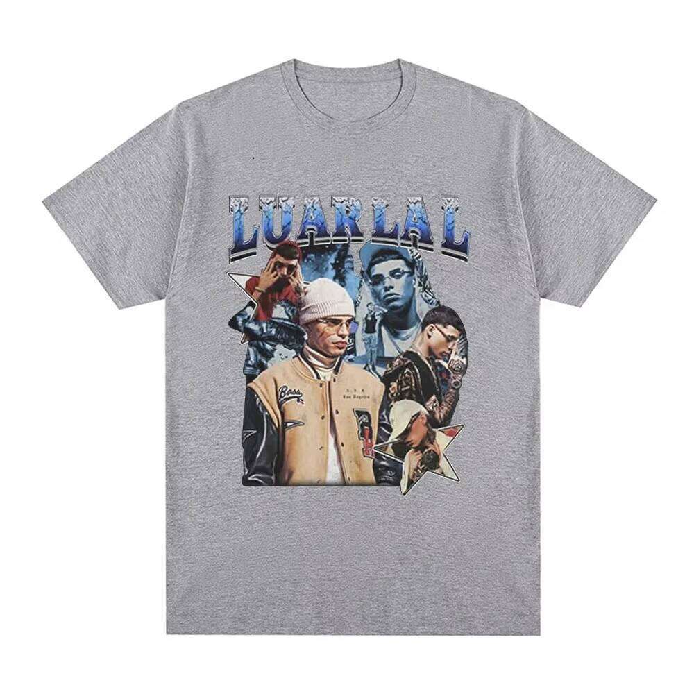 Rapper Luar La L L3TRA Graphic T Shirts Men's Fashion Vintage Short Sleeve T-shirts Cotton Casual Oversized T-shirt Streetwea X260209