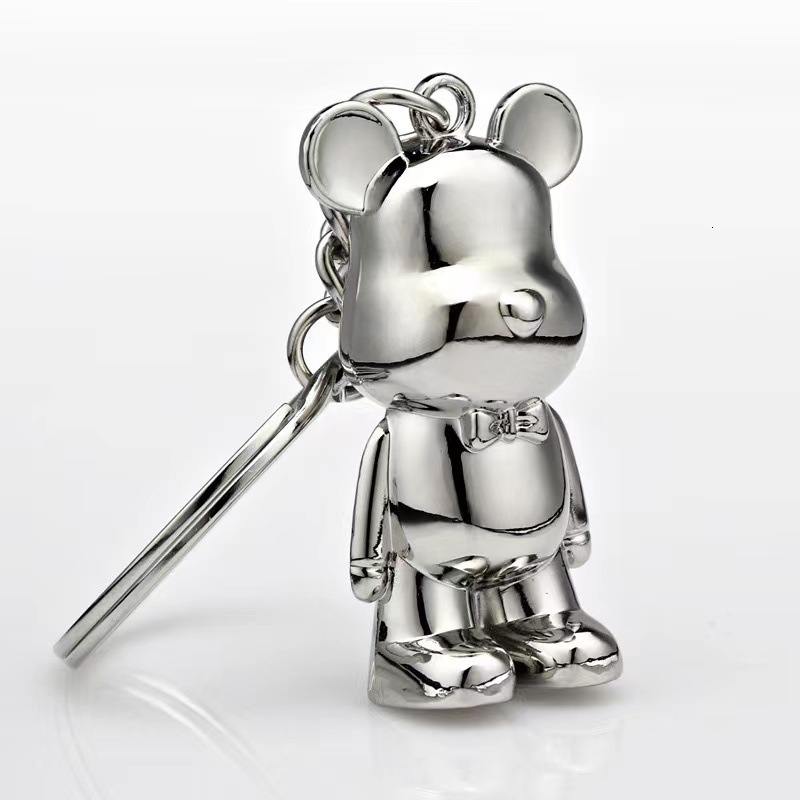 Retro Y2K Purse Accessory New Cute Cartoon Bear Keychain Bear Doll Pendant Personalized Car Keychain