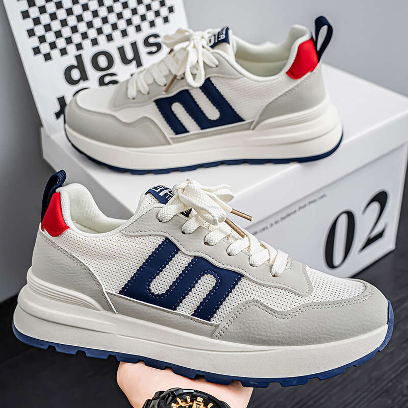 New Autumn Mesh Breathable Versatile Casual Sports Men's Running Thick Sole Forrest Gump Dad Shoes