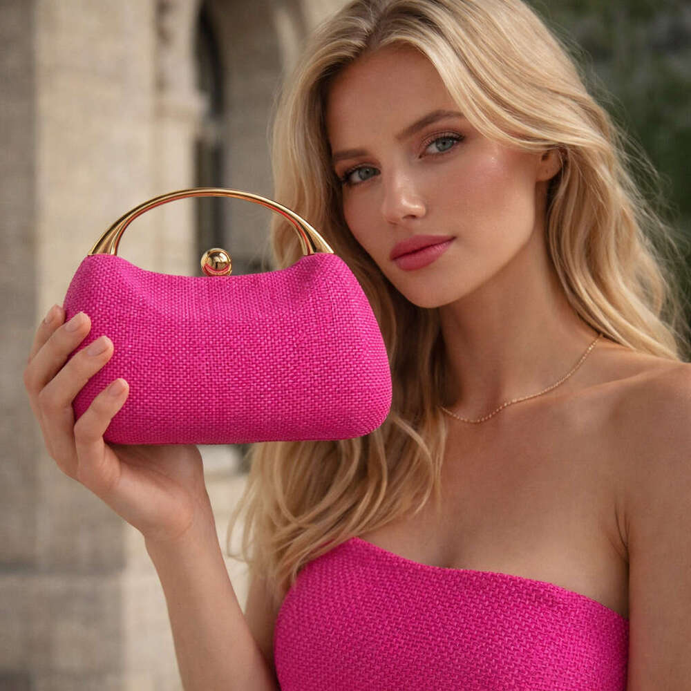 European And American New Woven Style Bag Single Shoulder Crossbody Fashionable Personality Socialite Evening Manufacturer Wholesale