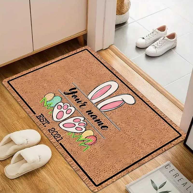 Retro Rabbit Door Mat Suitable for Both Indoor Suitable for Balconies Living Rooms Laundry Rooms Holiday Decorations Carpets S260207