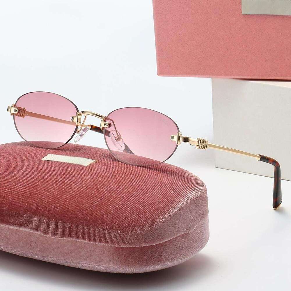Color-Changing Frameless for Women Korean Retro Cross-Border Trendy Round Anti-Blue Light Plain Frame High-End Fashion Glasses