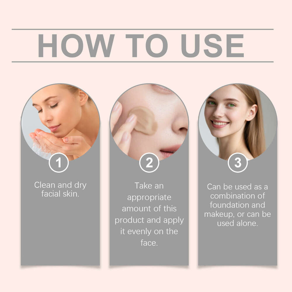 VIARELINE Touch-up BB Lightweight Hydrating Refreshing Non-Sticky Summer Outdoor Face Protective Cream