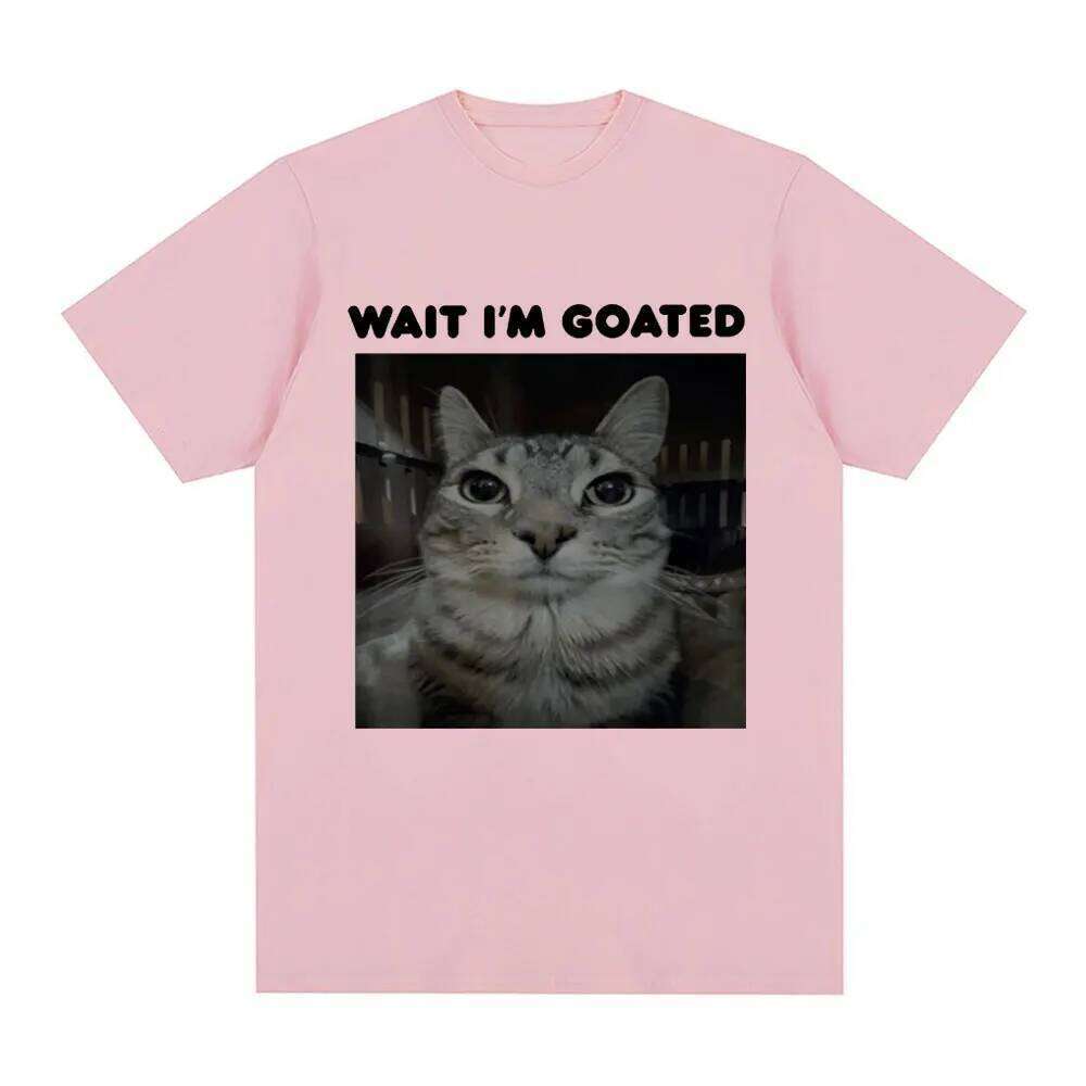 Camiseta gato con meme divertido para mujer informal gran tamao camisetas Vintage Hip Hop ropa de calle a la X260209