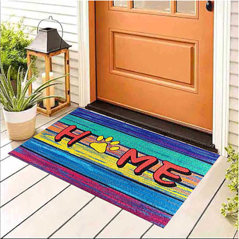 home Rainbow Series Entryway Doormat Stain-Resistant and Wear-Resistant Mat for Home Entrance Foot Mat for Dirt Removal S260207