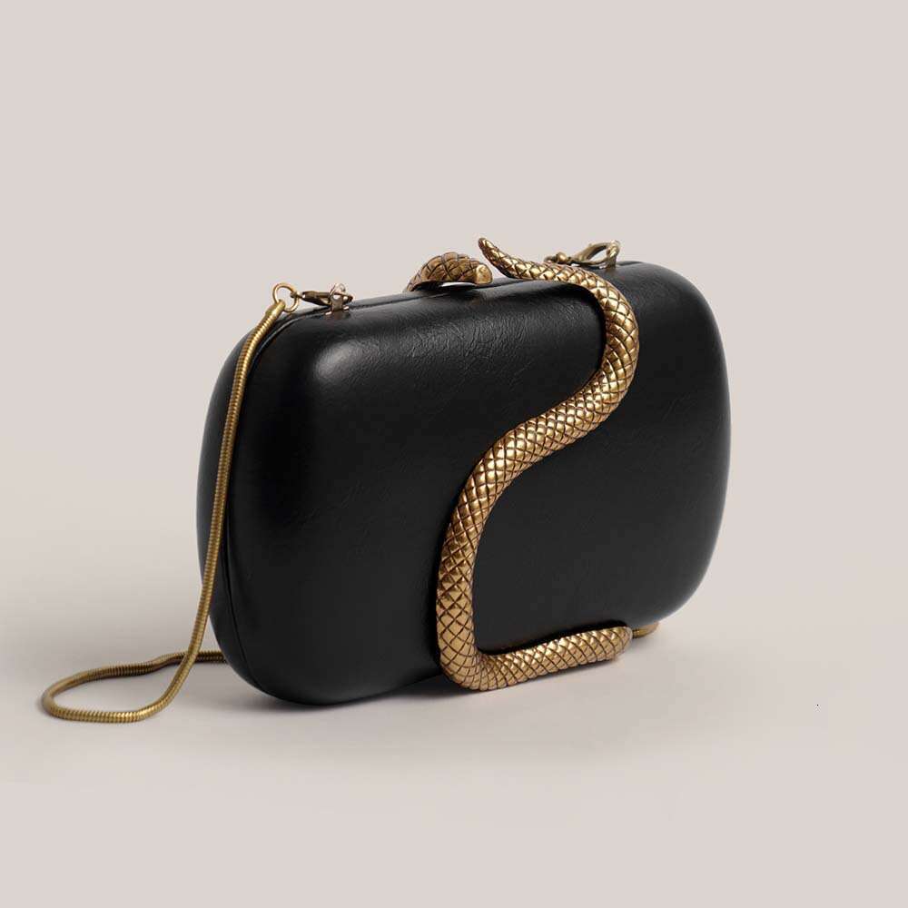 Clutch Bag Summer Foreign Trade Cross-Border Direct Sale PU Clutch Snake Fashionable Crossbody Shoulder European And American Evening Bag