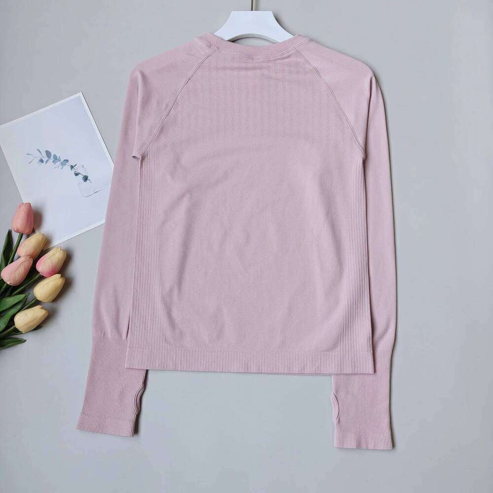 Slim Fit Workout Shirt for Women, Long Sleeve Stretch Top, Breathable Yoga Running Tee 26Y0209