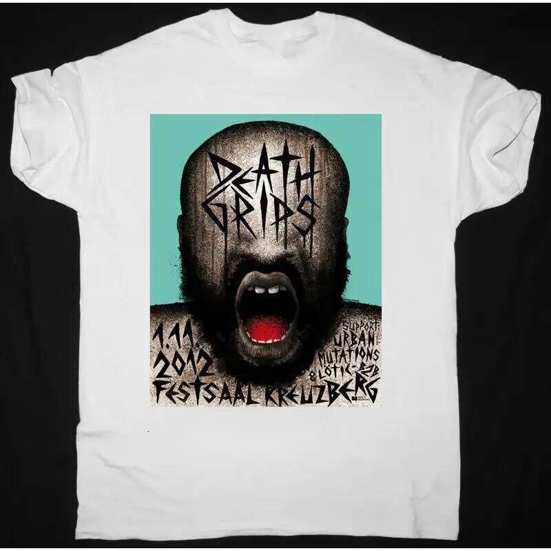 NEW Death Grips Album Concert White Fan T Shirt AL227 X260209