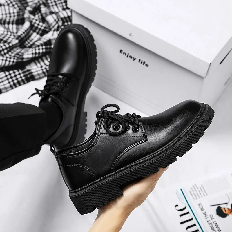 Autumn Formal Leather Shoes Men Business Spring Casual Fashion Sports Social Elegance Trendy Flat Zapatos 260126