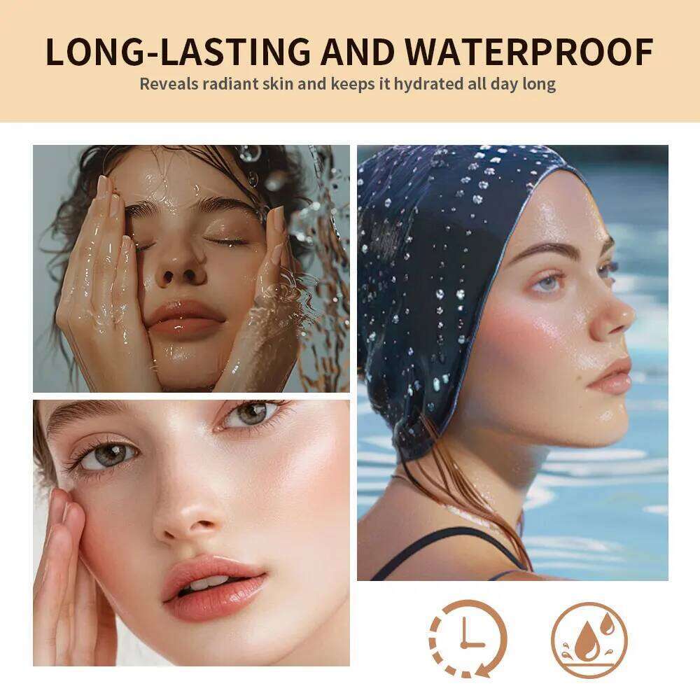 Glow CC Cream Cushion Natural Concealer Whitening Long-lasting Moisturizing Oil Control Foundation Face Base Makeup Cosmetic 26L0209