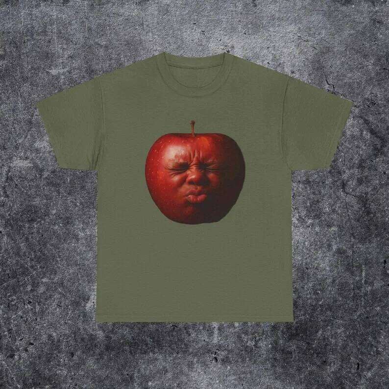 funny brainrot Funny birthday fruit party shirtSilly gift for him Silly ai apple meme shirt X260209