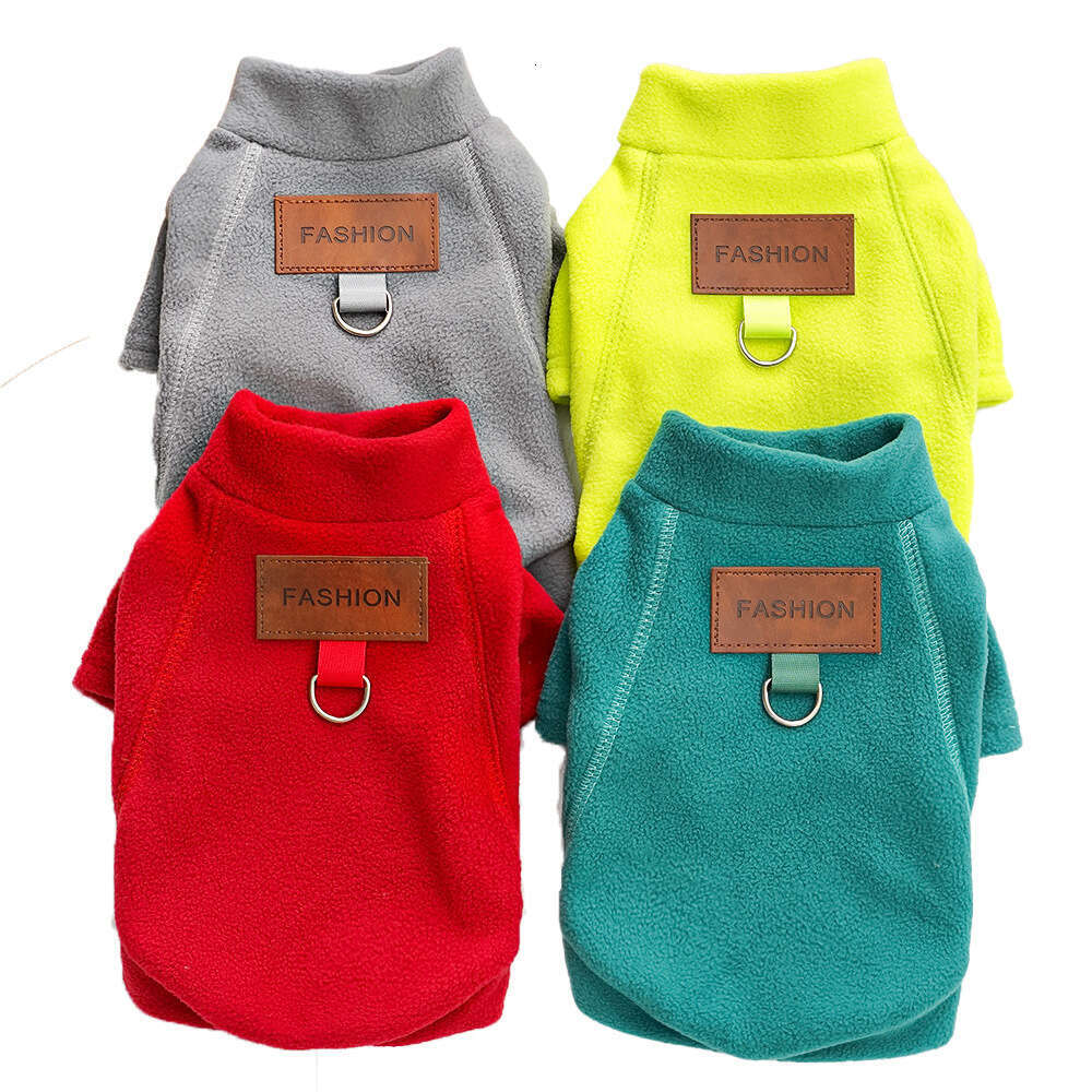 New Pet Dog Autumn Winter Fleece Bichon French Bulldog Clothes Supplies Cat Apparel
