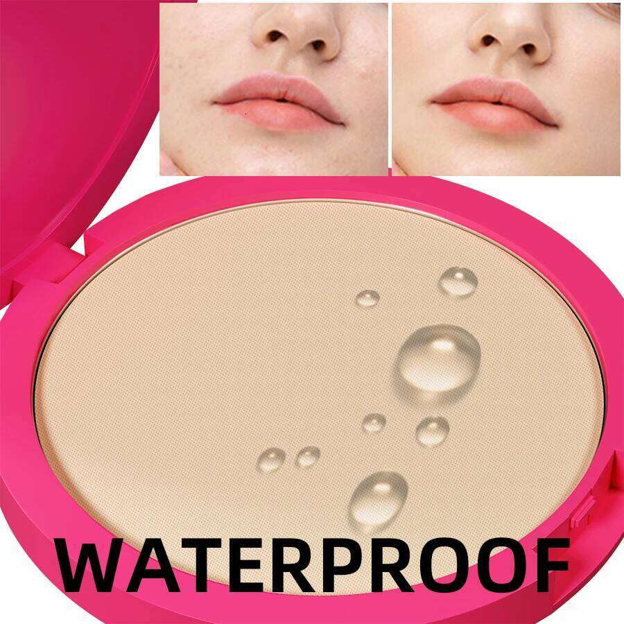 4 Color Oil Control Matte Long Lasting Flawless Setting 1PC Face Makeup Full Coverage Pressed Powder Gifts 26Li0209