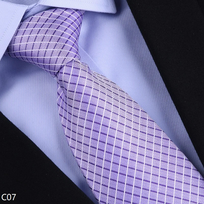 High Quality Checkered Pattern 100 Silk Tie For Mens Business Banquet 8cm Wide Handmade Knotted Shirt Accessory Silk Cravat 260208