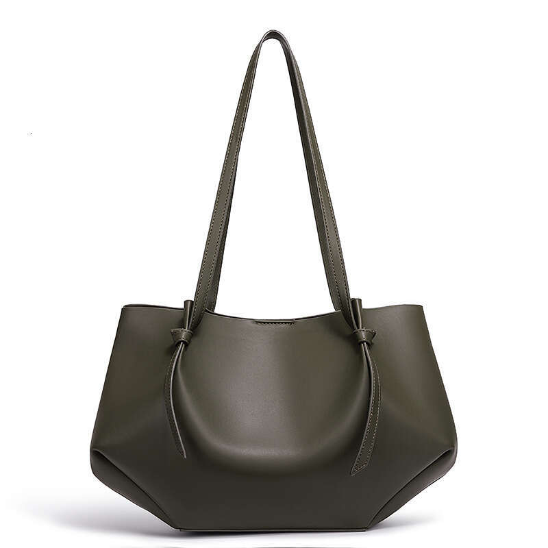 Totebag Shoulder ROSE NOIRE Cross Border Hot Selling Large Capacity Commuter Mother Daughter Tote Niche Same Style Genuine Leather Women S Bag Soft Wr