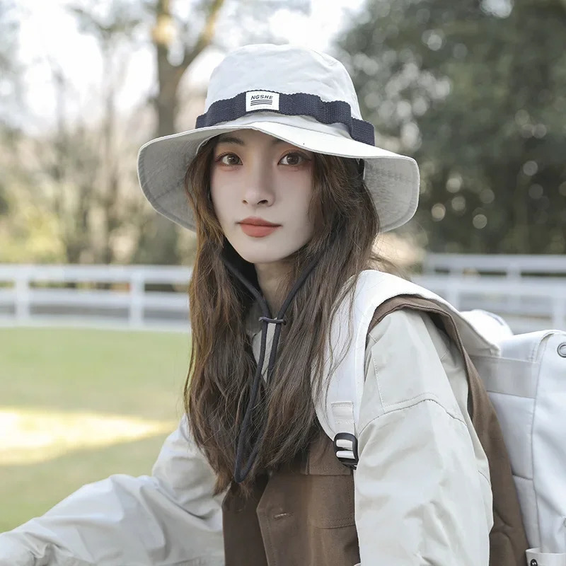 Japan Fisherman Hat Men Women Outdoor Camping Hats Spring Summer Breathable Bucket Hat Trend Mountaineering Sun Hat Panama Caps 260204