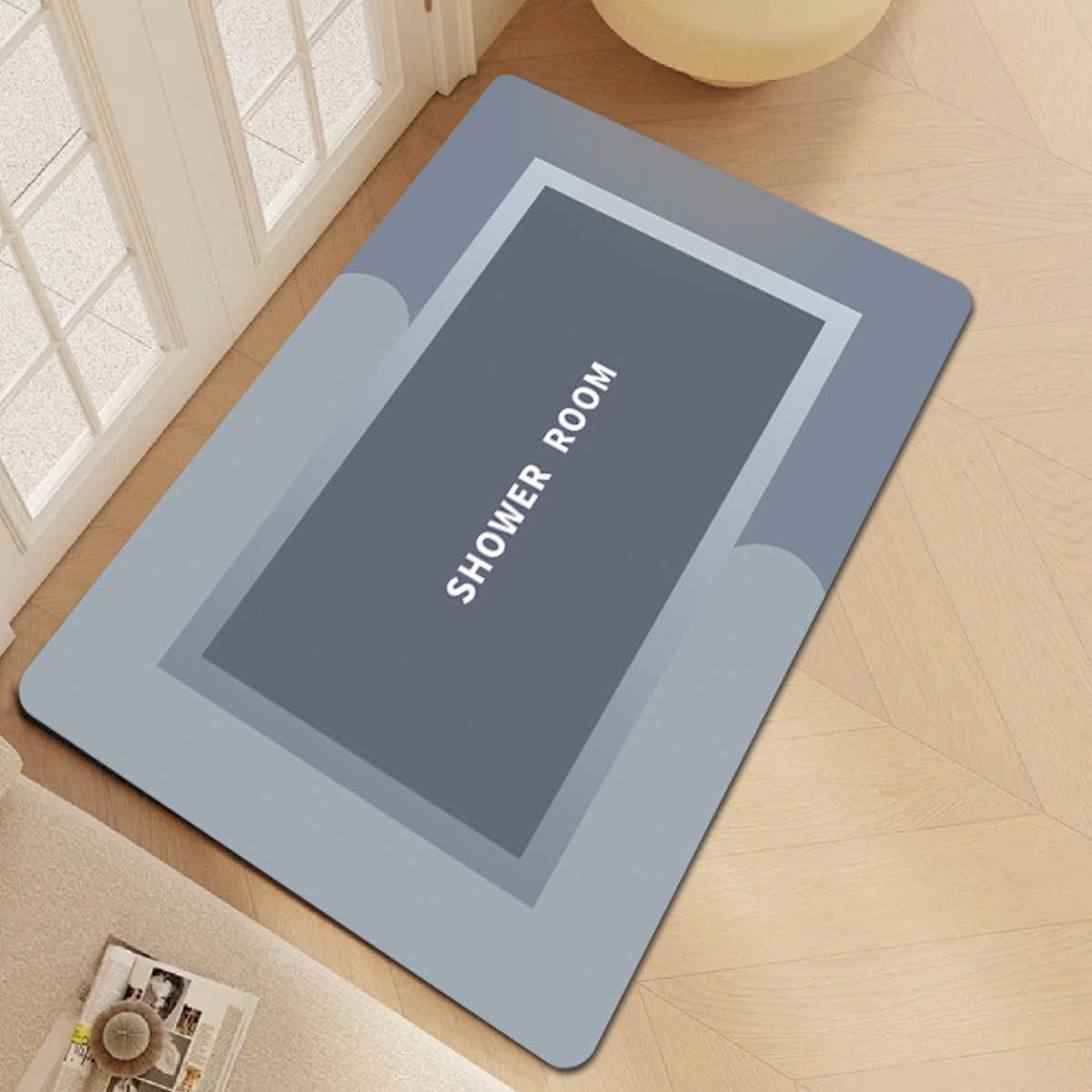 Light Luxury Diatomaceous Earth Mat Home Soft Mat Bathroom Non-Slip Absorbent Mat Entrance Door Mat Bathroom Non-Slip Mat S260207
