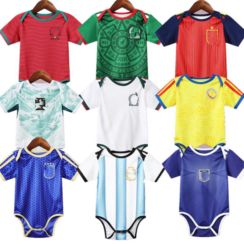 2025 26 Mexico Babys Soccer Jersey 26 27 Canada Home Football Kids Kit 9-18 Months Shirt