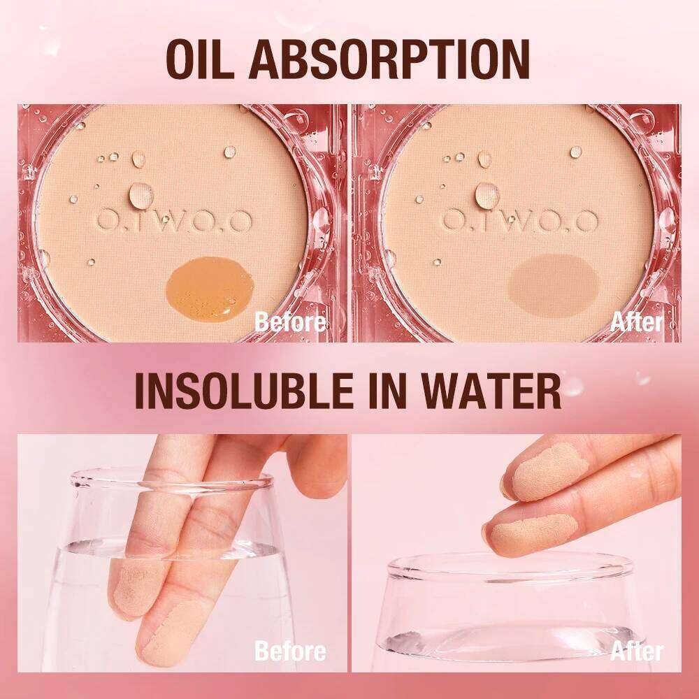 O.TWO.O 24 Hours Oil-control Waterproof Matte Face Makeup Cosmetic Setting Compact Powder 26L0209