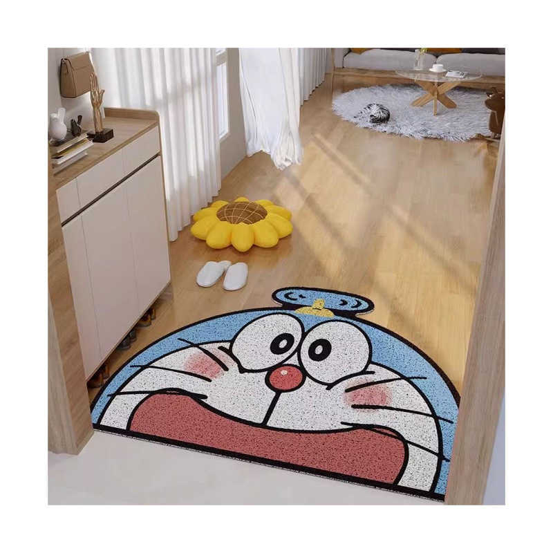 Cartoon-style household silk loop floor mat dirt-resistant and wear-resistant suitable for entryway washable and cuttable S260207